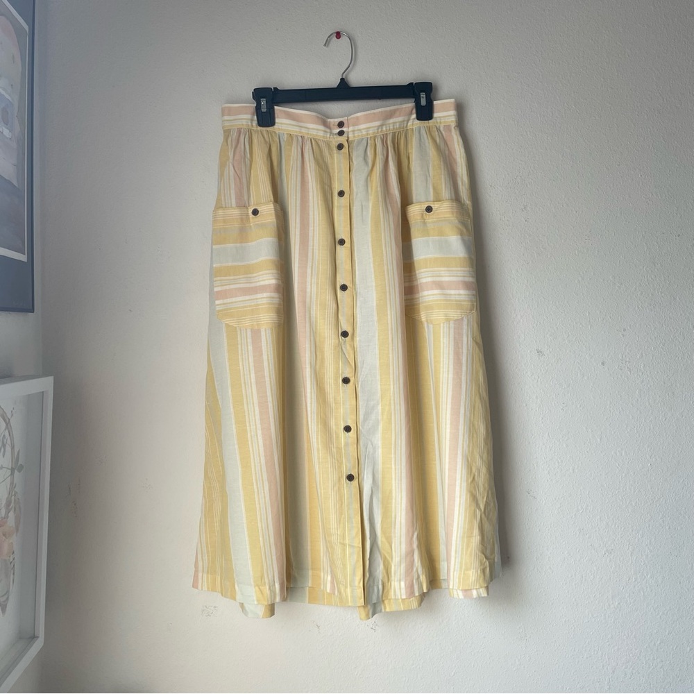 Patagonia Striped Button-Down Skirt